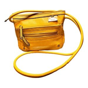 Tignanello Mustard Crossbody Bag